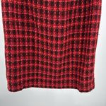 Kasper  Red brown tweed plaid sleeveless knee length dress 10 fall career lined Photo 6