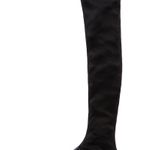 Luxury Rebel Black Over The Knee Boots Photo 6