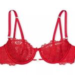 Victoria's Secret  "Wicked Unlined Sweet Heart Lace Balconette Bra" Size 34C Photo 0