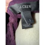 J.Crew Eyelet purple blouse top lace deep purple sz 8 flowy pullover shirt women Photo 5