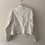 White Leather Jacket Size XL Photo 4