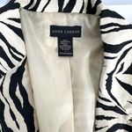Anne Carson Women's | | Beige Zebra Print Blazer - Large Photo 5