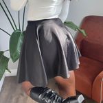 Black Flared Mini Skater Skirt Photo 3