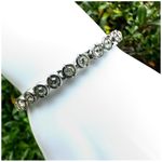 Swavorski Swarovski Bezel Set Clear Crystal tennis Bracelet Photo 8
