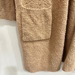 Eileen Fisher  Tan Organic Cotton Boucle Long Cardigan Coastal Cozycore Fall Work Photo 3