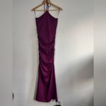 ZARA  Fuchsia-Purple Halter  Dress Size L Photo 8