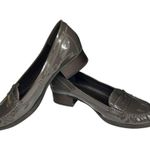 Lauren Ralph Lauren gray leather loafers slip ons 7B preppy casual business work Size 7 Photo 5