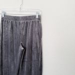 Soma [] Galaxy Gray Velvety Rib Wide Leg Pants NWT Lounge Comfortable Sleep Sz XS Photo 3