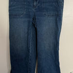 Talbots Dark Blue Jeans 6 Petite Wide Leg Photo 0