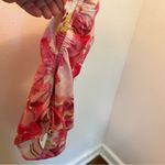 Shade & Shore Plunge Side-Tie One Piece Swimsuit Pink Floral Photo 6