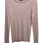 Rachel Roy Collection Metallic Ribbed Knit Sweater Pink Women’s Size XL Photo 0