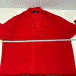 Hanna Nikole Elegant Red Mock neck bow tie Women's Blouse Size 18W Photo 7