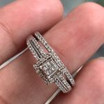 10kt Gold Engagement/Wedding Ring Set Photo 3