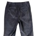 Rebecca Taylor NEW High Rise Straight Leg Velvet Pant Carbon Gray Size 10 Photo 4