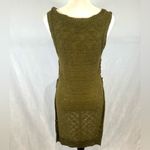 Rue 21 Army green knit tunic sweater with tie sides and side slits size small Photo 2