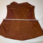 fab'rik  Brown Suede Vest Photo 9