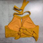 AMAVI Mustard Yellow Halter Neck Tie Photo 2