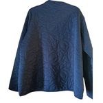 Nike  Women's Dri-Fit Long Sleeve Golf Mid layer Navy floral quilted pullover XXL Photo 2