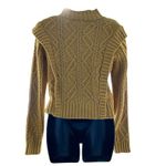 Central Park West  Savannah Cardigan in Yellow, Size S Photo 4