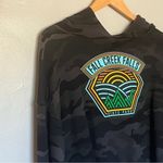 Fall Creek Falls State Park Camoflage Cropped Hoodie Sweatshirt Black Large Gray Photo 3