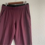 Athleta Burgundy Elastic Waist Venice Pintuck Pant Size M Photo 13