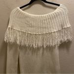 House of Harlow 1960 X Revolve Ivory Fringe Trim Jazzie Sweater Size XS Photo 3
