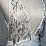 Silver Sequin Fringe‎ Dress Size M Photo 2