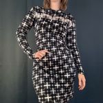 Custo Barcelona Vintage 90s Double Mesh Turtleneck Dress Photo 1