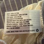 Xhilaration Striped Lace Button Up Shirt Womens M Blue White Boho Hippie Cowgirl Photo 7