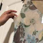 Charter Club NWT Silk  Blue Floral Maxi Dress Photo 2