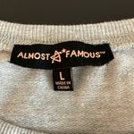 Almost Famous pearl faux beads top in a size large NWT pearl beads on sleeves Photo 2