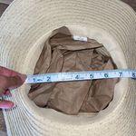 Womens Packable Floppy Woven Wide Brim Beach Straw‎ Sun Hat Cream One Size NWOT Photo 4