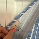 A New Day  NWT blue striped tie front vest tank size M Photo 4