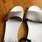 Vince Sawyer Ankle-Wrap Flat Sandal Women's Natural/Black 8.5M Open toe Buckle Photo 10