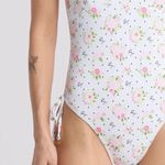 Betsey Johnson Pink and White Swimsuit with Floral Design Photo 9