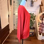 Hummingbird Anthropologie  EUC Ribbed Rust Red Wrap Cardigan Sweater Photo 2
