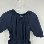 Old Navy Waist-Defined Puff-Sleeve Cotton-Poplin Side-Cutout Mini Dress size XS Photo 7