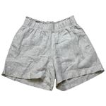 Quince  100% European Linen High Waisted Shorts Flax Women's Size XS EUC Photo 1