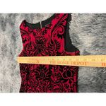Gabby Skye  women dress 6 Burgundy Black Fit & Flare‎ Satin Velvet Whimsigoth Photo 7
