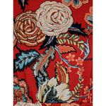 Rabbit Rabbit Rabbit Floral Dress Short Sleeve Boatneck 16 New Red Photo 2