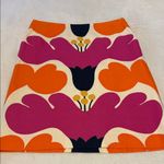 Lilly Pulitzer  Jackie Mod Orange and Pink Multicolor Floral Print Pencil Skirt Photo 4