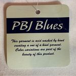 PBJ Blues Orange Acid Wash Denim Collar Button Front Tunic Sweater Large Photo 10