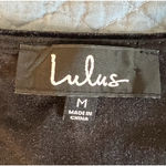 Lulus  Black Velvet Maxi Dress Womens Size M Sleeveless Front Slit Sexy Party Photo 6