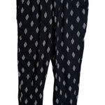 French Laundry  Casual Black‎ and White Drawstring Summer Pants NWT Size Small Photo 0