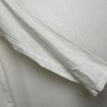 VDJ Le Vestaire de Jeanne Long Sleeve Linen Top Womens White Keyhole France Size M Photo 4