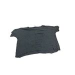 Sadie and Sage  dark charcoal gray cropped shirt sz M Photo 1