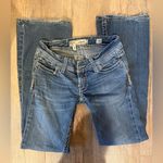 BKE Women's  Starlite Flare Blue Denim Jeans Photo 0