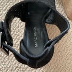 Marc Fisher Black Wedge Heels Espadrilles Sandals Rope Shoes Size 8 LIKE NEW Photo 5