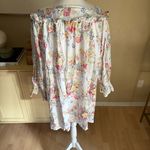 Victoria's Secret VINTAGE VICTORIA’S SECRET Gold Label Cotton Sleep Gown Button Front Floral Sz S Photo 4