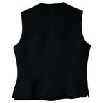Vintage Casual Corner Black V Neck Button Front Vest Quiet Luxury Women Size 2 Photo 1